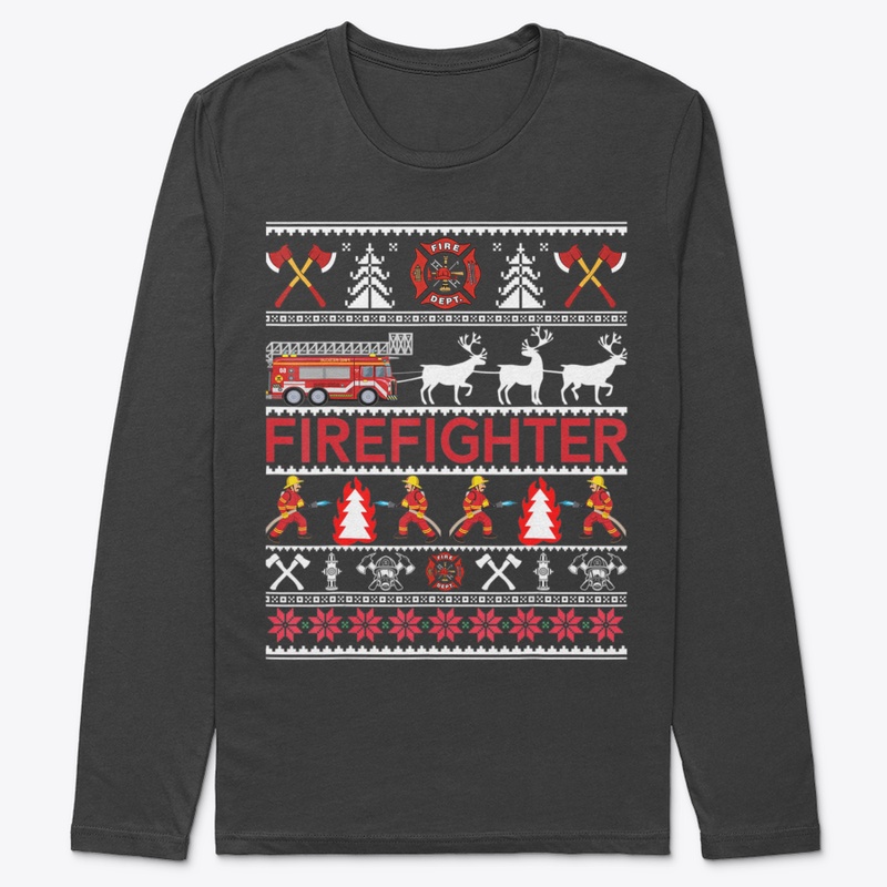 FIREFIGHTER UGLY CHRISTMAS SWEATER
