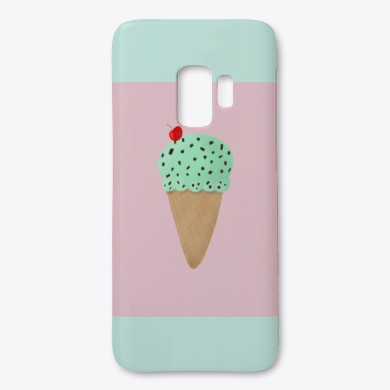 Mint Chocolate Chip Ice Cream Phone Case