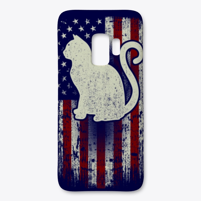 USA American Cat Flag