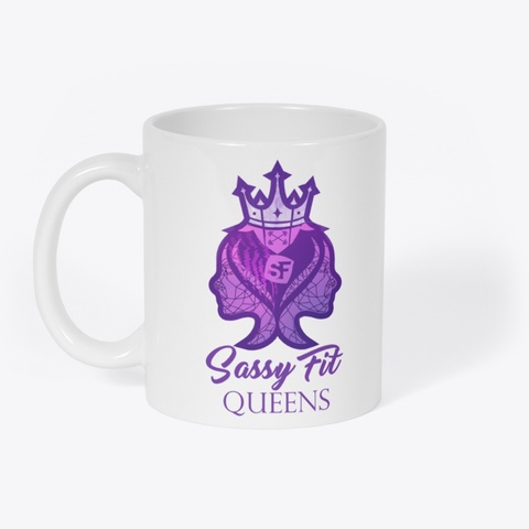 Sassy Fit Queens Goodies White Kaos Front