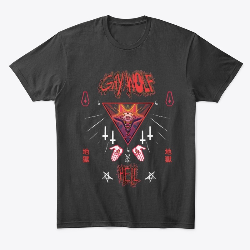 ALTERNATE RED DESIGN GAY WOLF HELL