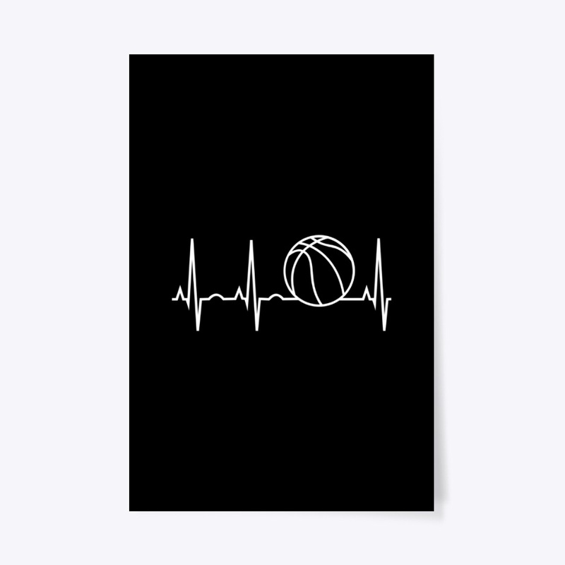 Basketball Heartbeat Hooded