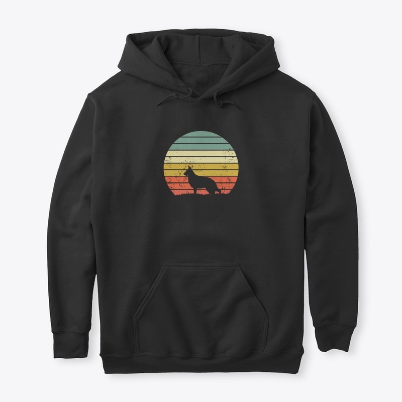 Retro German Shepherd Dog Puppy Lover