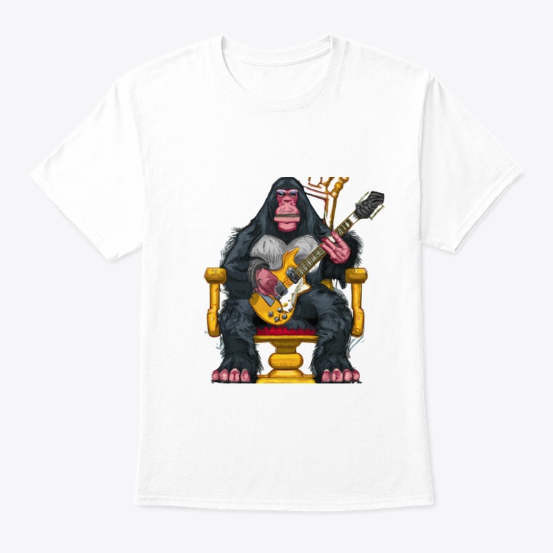 King of the Apes Jamming on Guitar