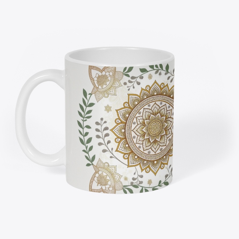 Golden Mandala Botanical Harmony