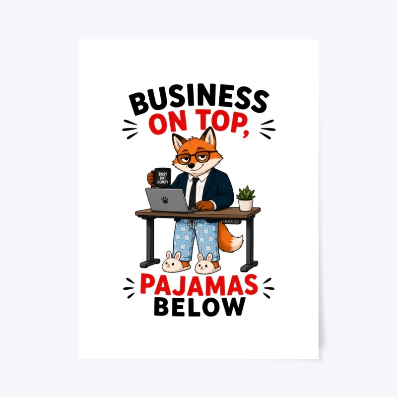 Business On Top Pajamas Below