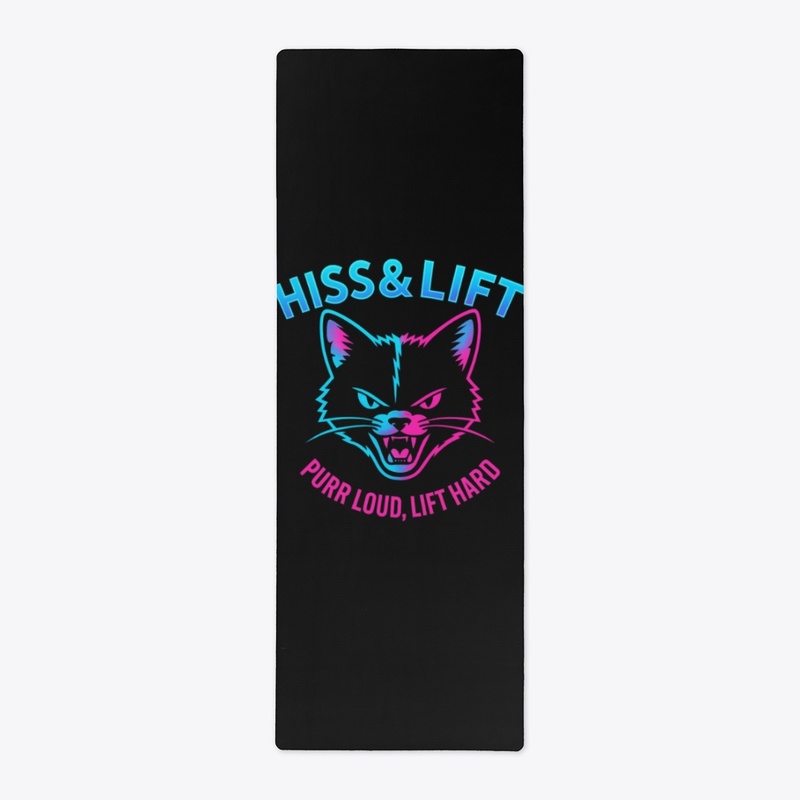Hiss & Lift™ Gradient Neon Cat Logo