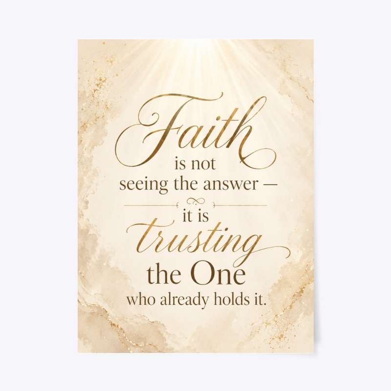 Faith Trust Wall Art Print
