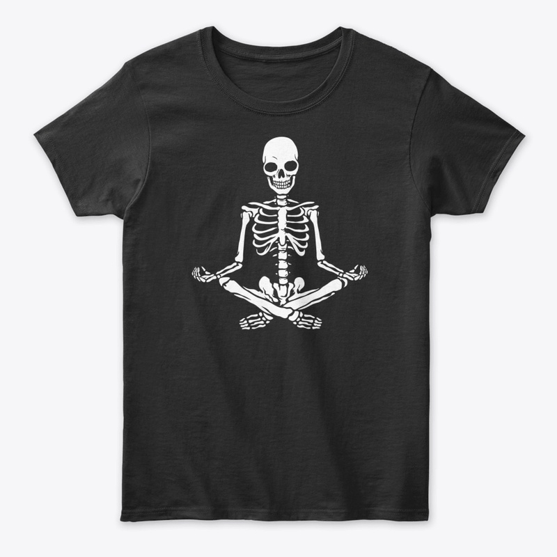 Funny Halloween Meditating Skeleton Shir