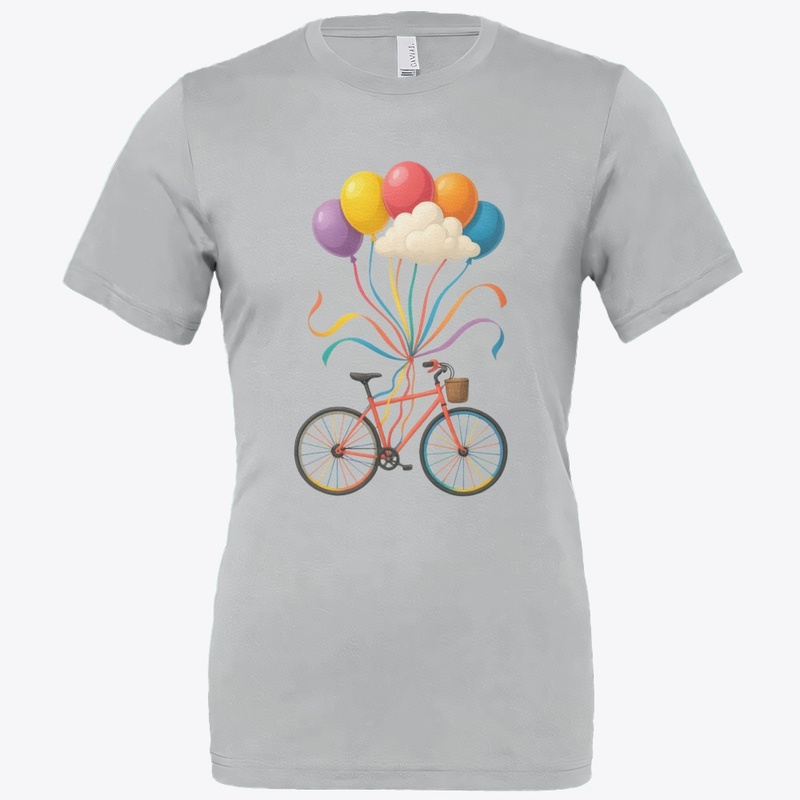 "Up & Away" – Bicycle Balloon Print