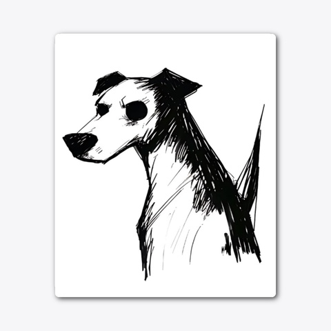 Hand Drawn Dog Illustration Standard T-Shirt Front