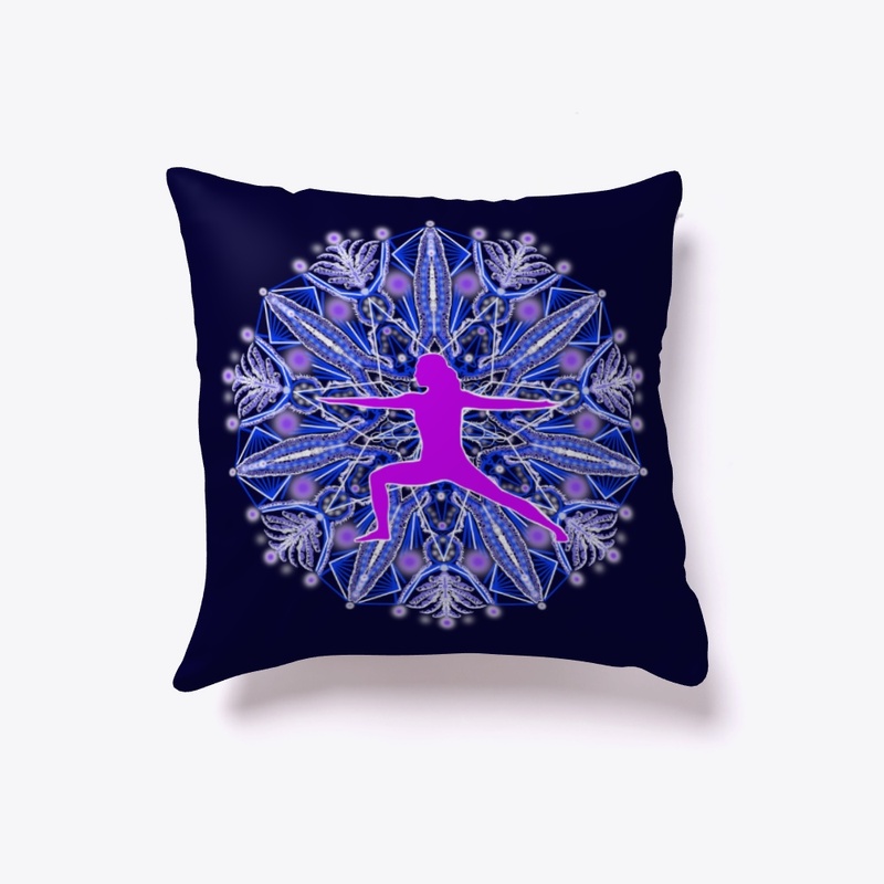 Mandala Yoga Pose Warrior 2