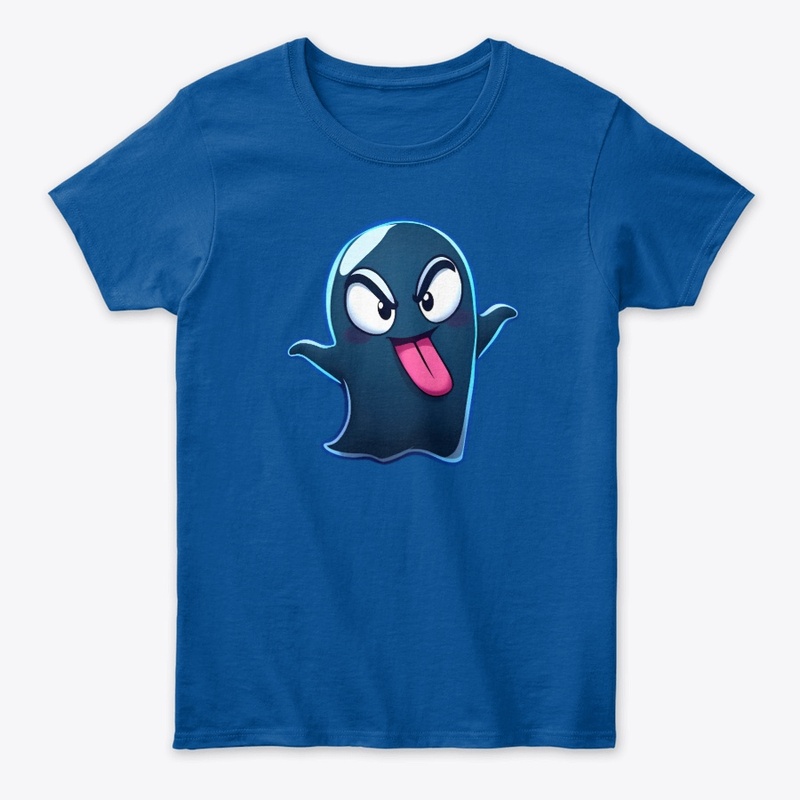 Mischievous Cheeky Cartoon Ghost