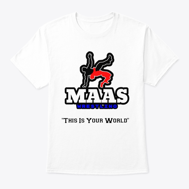 Maas Wrestling White Tee