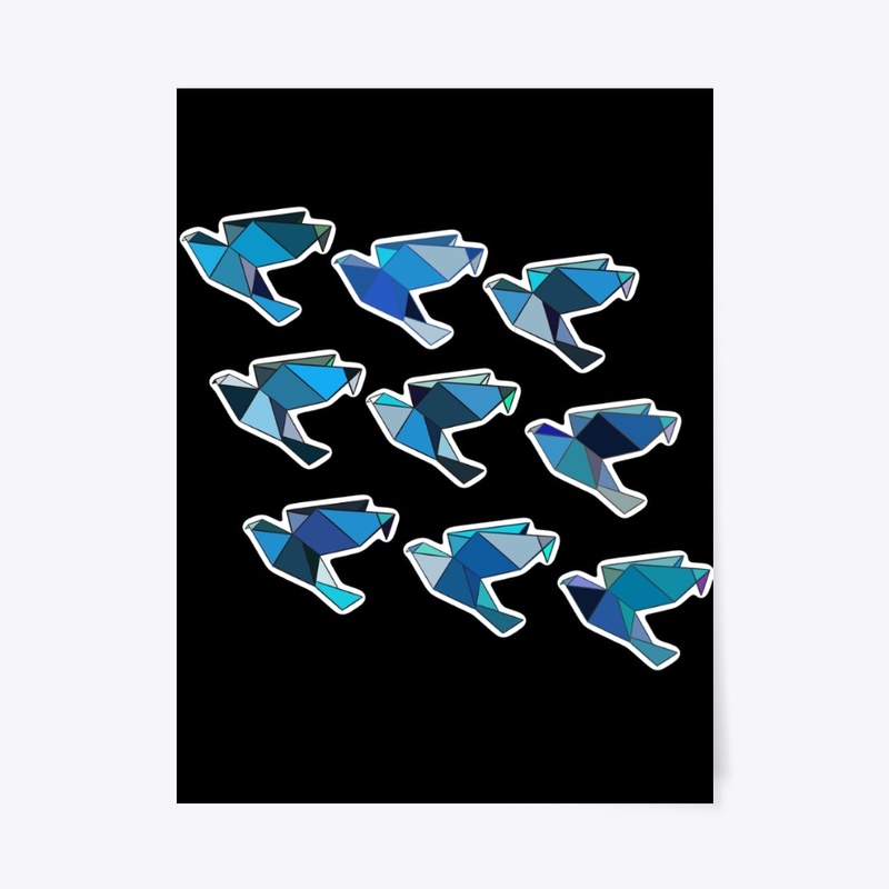 Origami Bird Flock