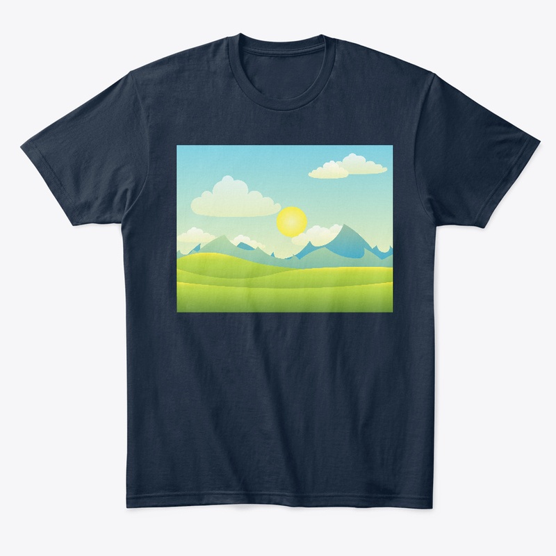 t-shirt contains a beautiful logo