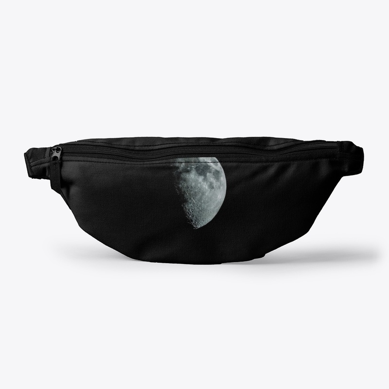 Moon from space print objects
