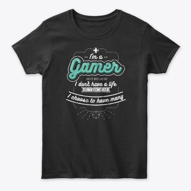 Funny Gamer T-shirt : I'm a gamer not...