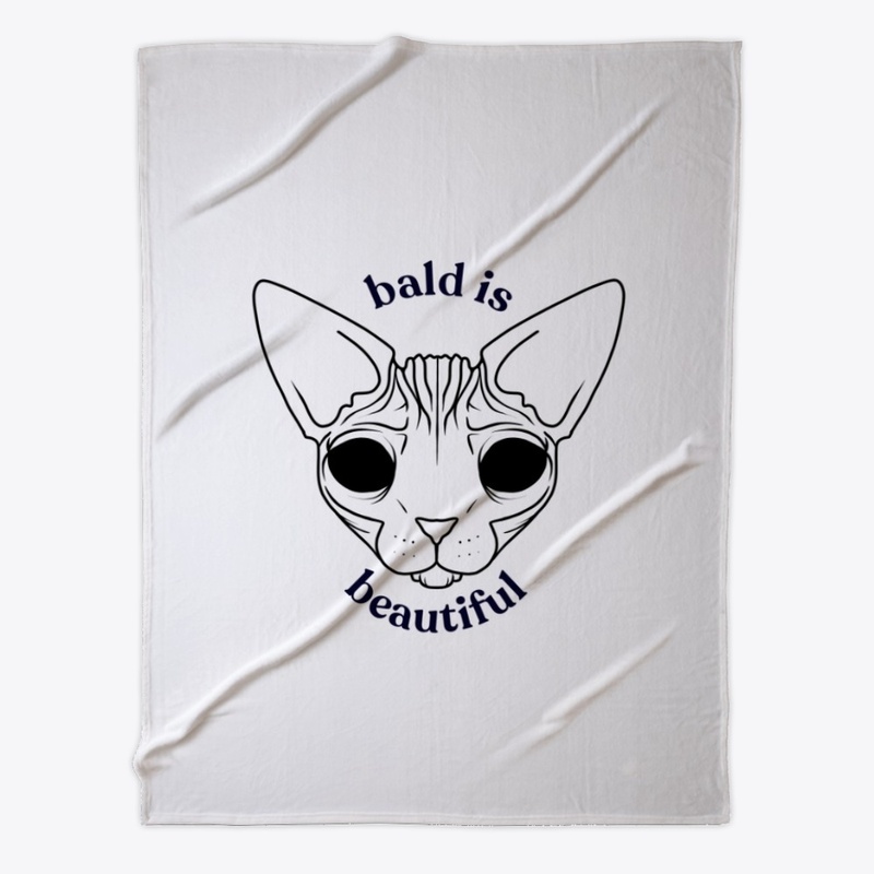 Bald is Beautiful - Sphynx Cat Art - Dem