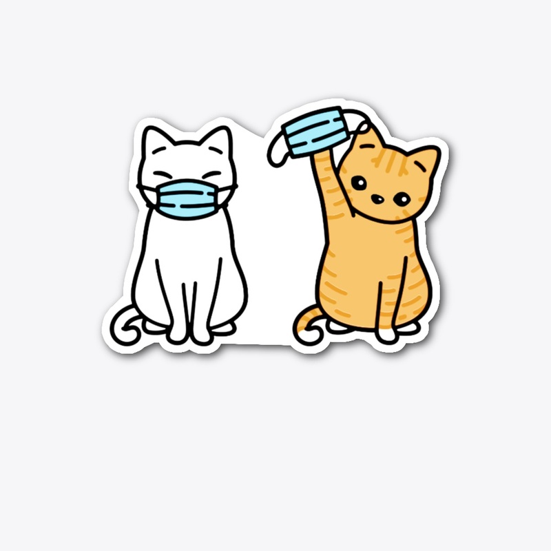 Cat Face Mask, Cute Pet Kitten Lovers