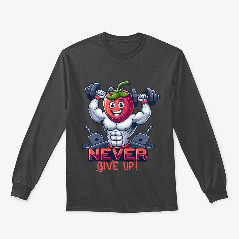 "Never Give Up Gym" T-Shirt Design