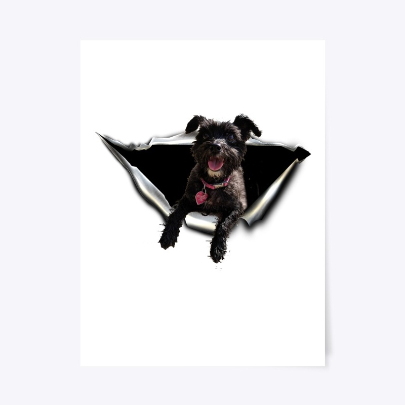 morkie 3D Car sticker