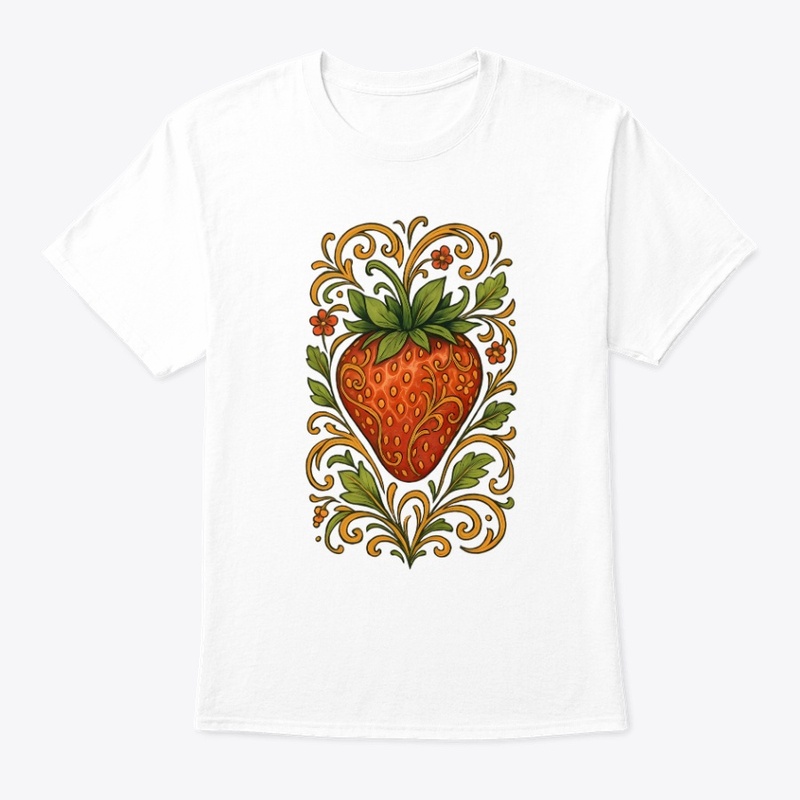 Ornate Strawberry Design Art