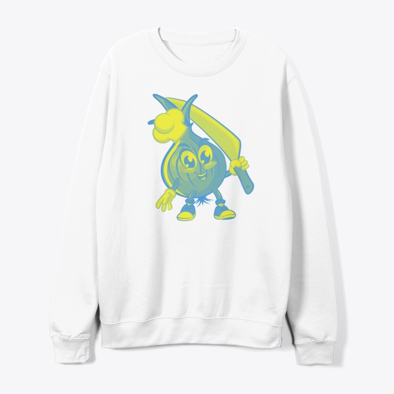 Onion Cricket Champ: Playful Mascot 