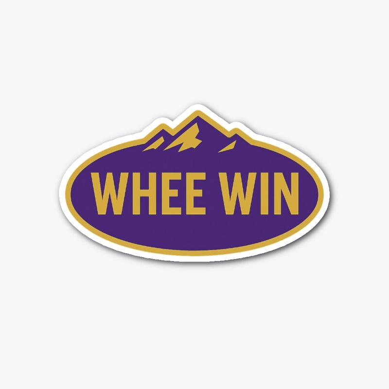 Whee Win Die Cut Sticker