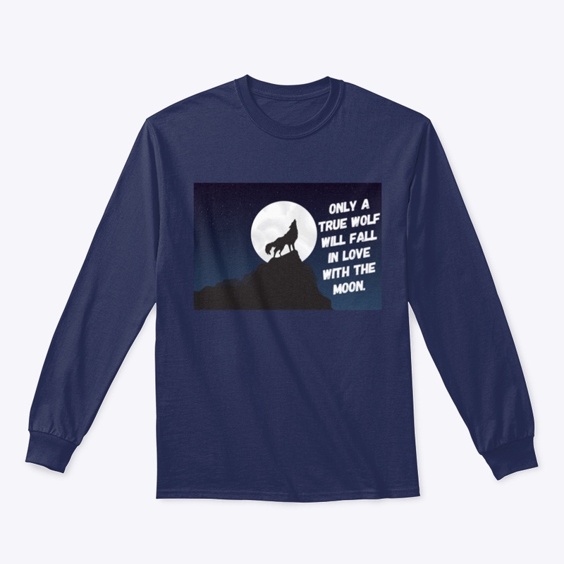 True Wolf Fall In Love With Moon.