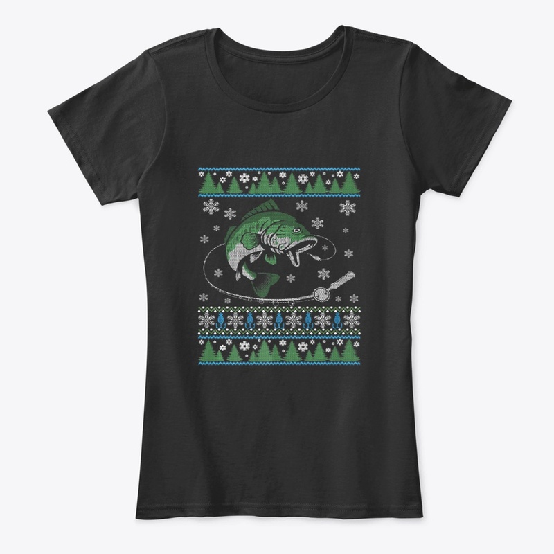 Ugly FISHING Christmas Bass Fish Apparel