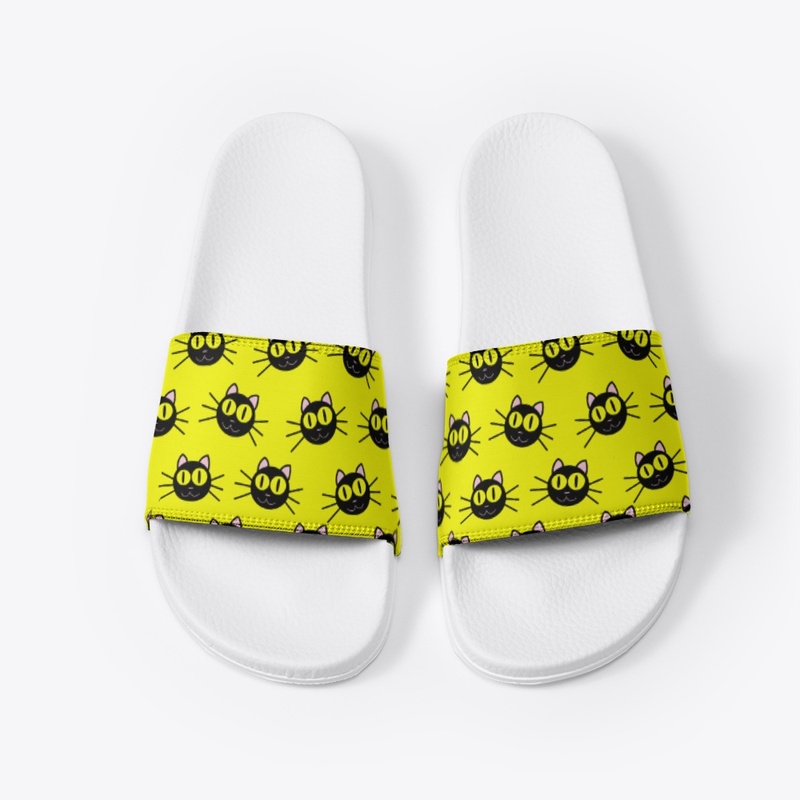 black yellow cat