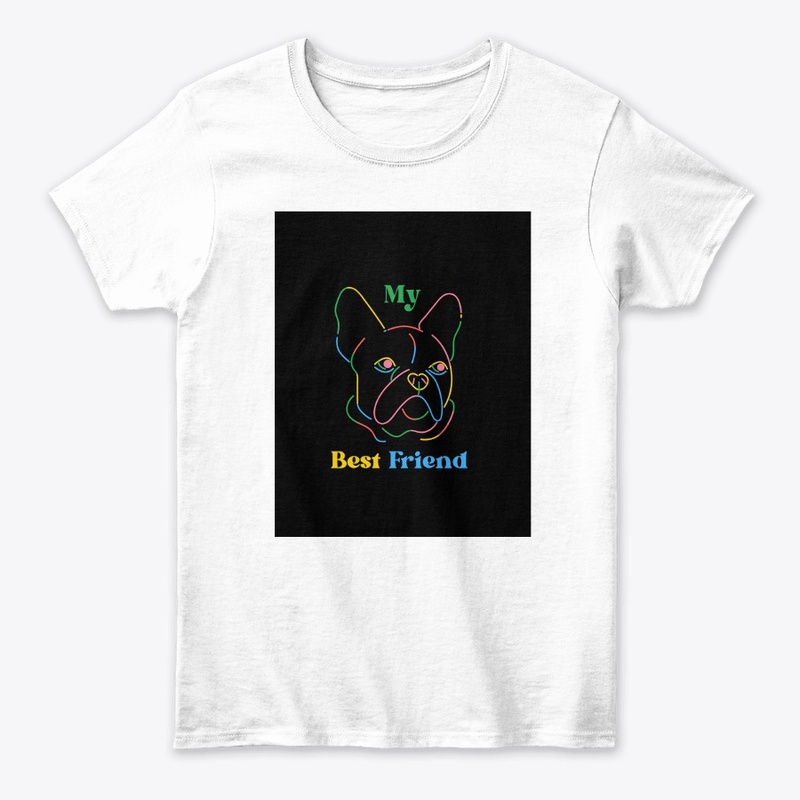 Friend: Colorful French Bulldog Design"