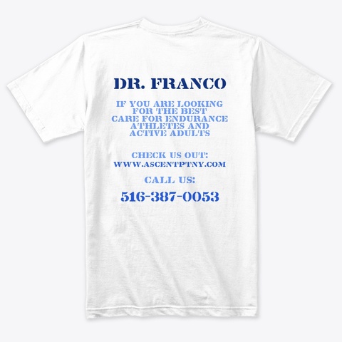 Franco Work Tee Heather White T-Shirt Back