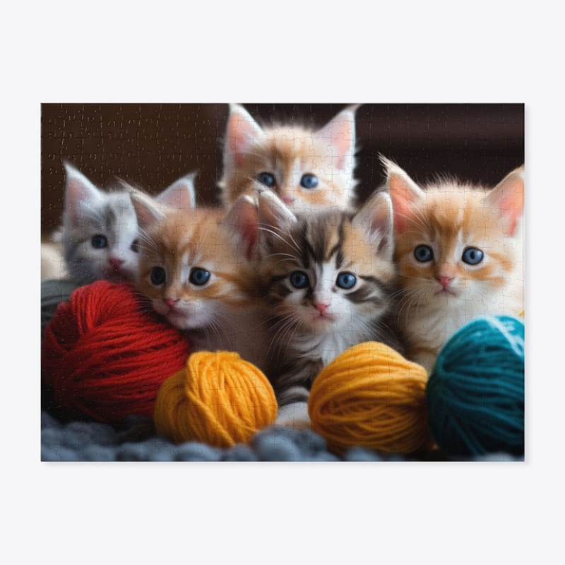 Cozy Cat Chaos – Cute Cat Jigsaw Puzzle