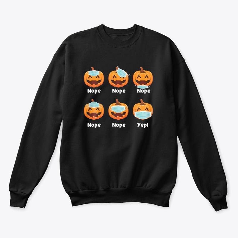 Halloween 2020 Pumpkin Wearing Mask Wron