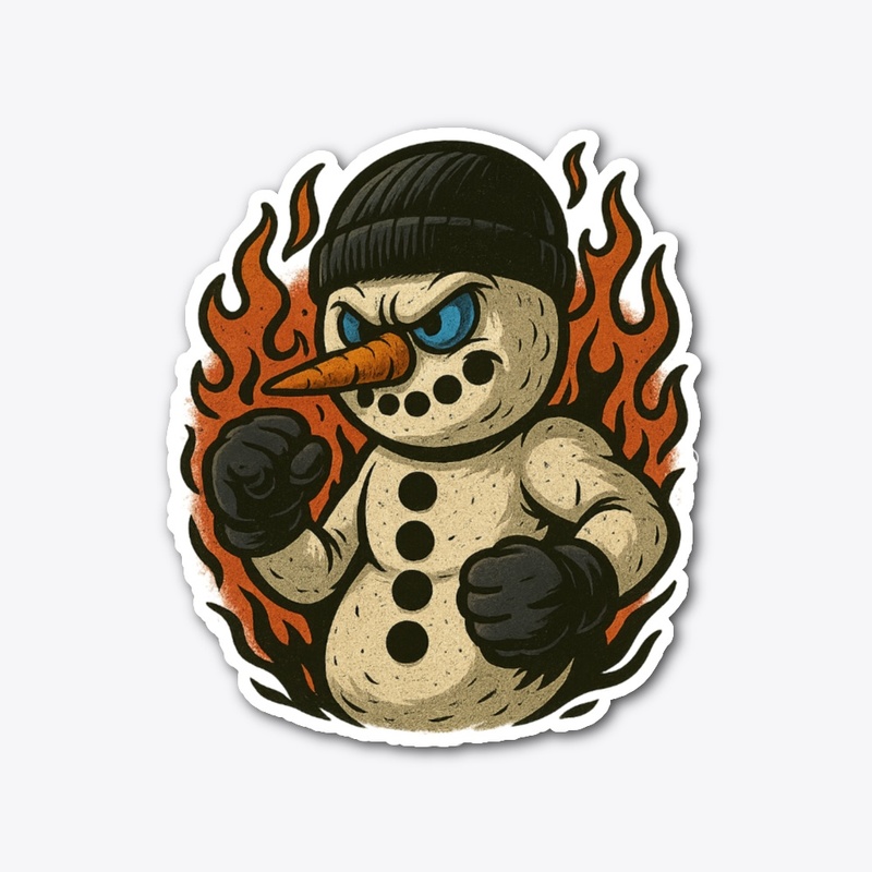 Frost Fighter Sticker – Die Cut