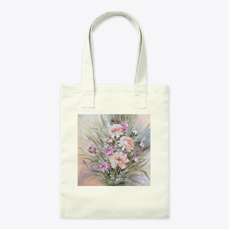 Pink Peach Peony Flowers Art Print