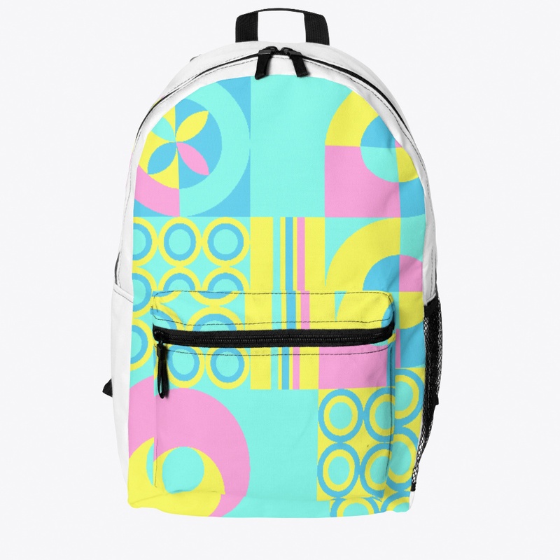 Tribal colorful geometric design pastel 