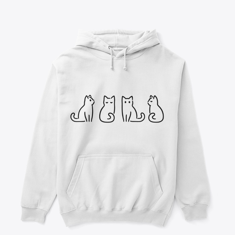 Cute Funny Cat T-Shirt Minimalist Design