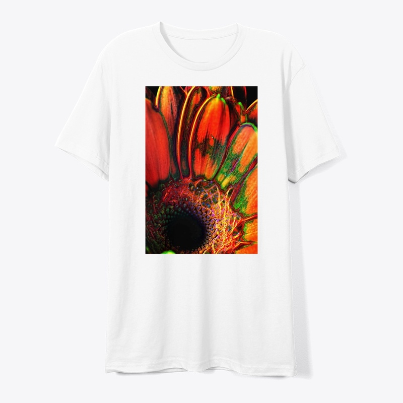 Abstract Orange Daisy
