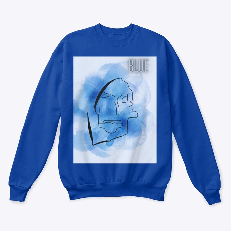 Blue face