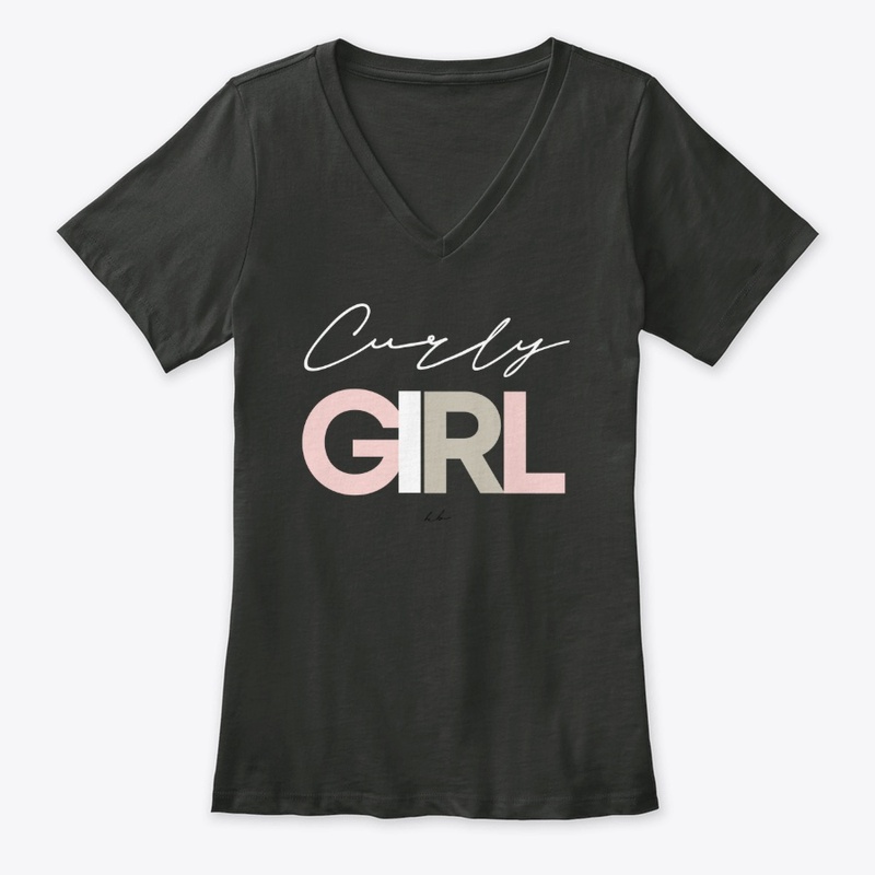 Curly Girl Tee-Black