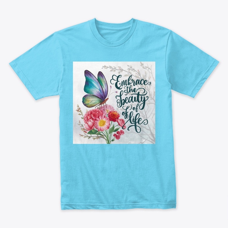 Butterfly logo design men's  t-shirt 