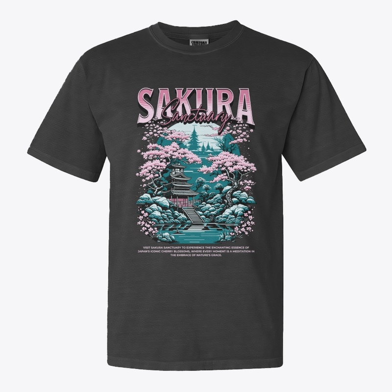 Vintage Sakura Sanctuary Serenity Floral