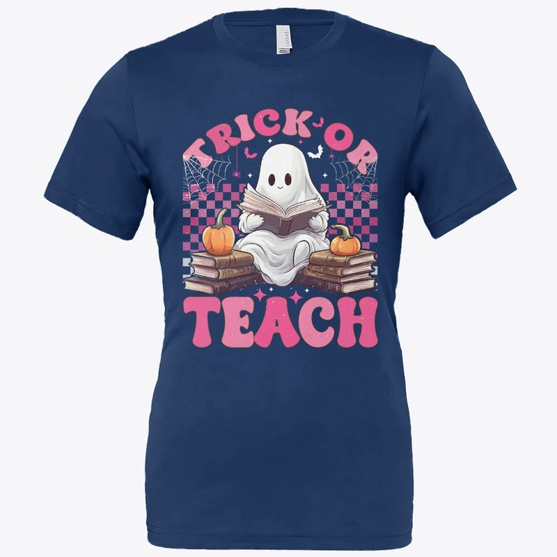 Trick or Teach Ghost Halloween Shirt