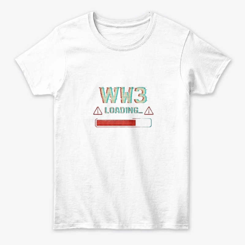 WW3 Loading... Glitch Art Tee