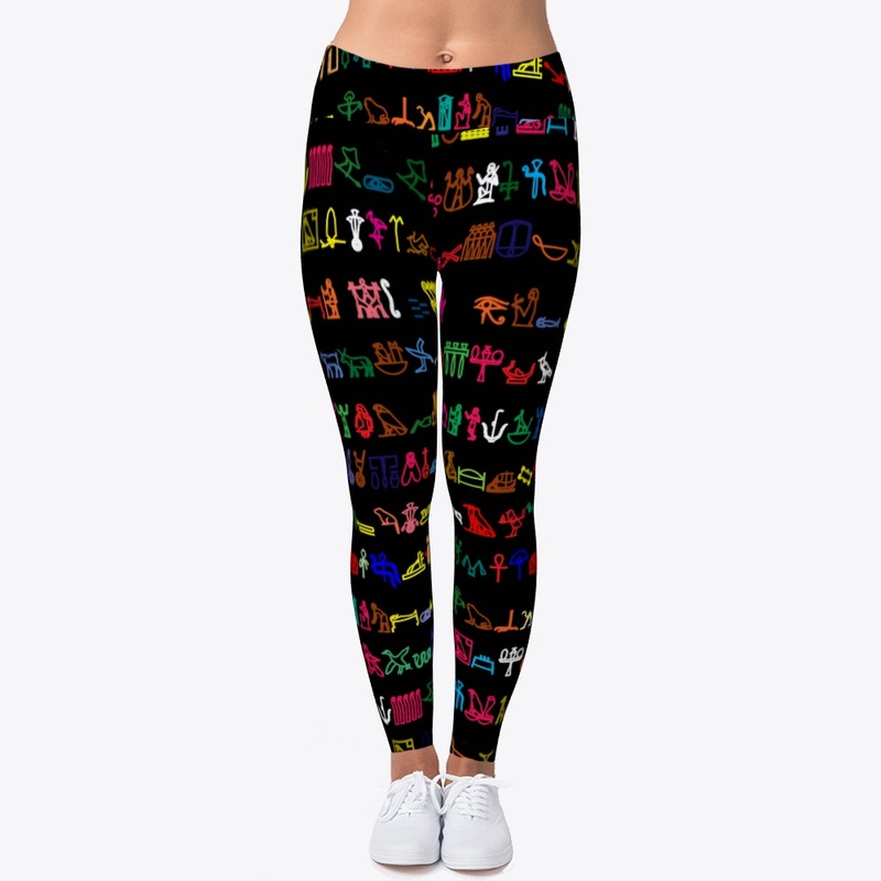 Egyptian: Colour on black