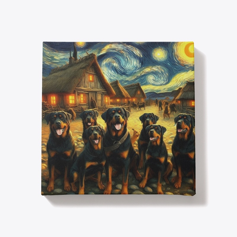 Rottweilers Starry Night