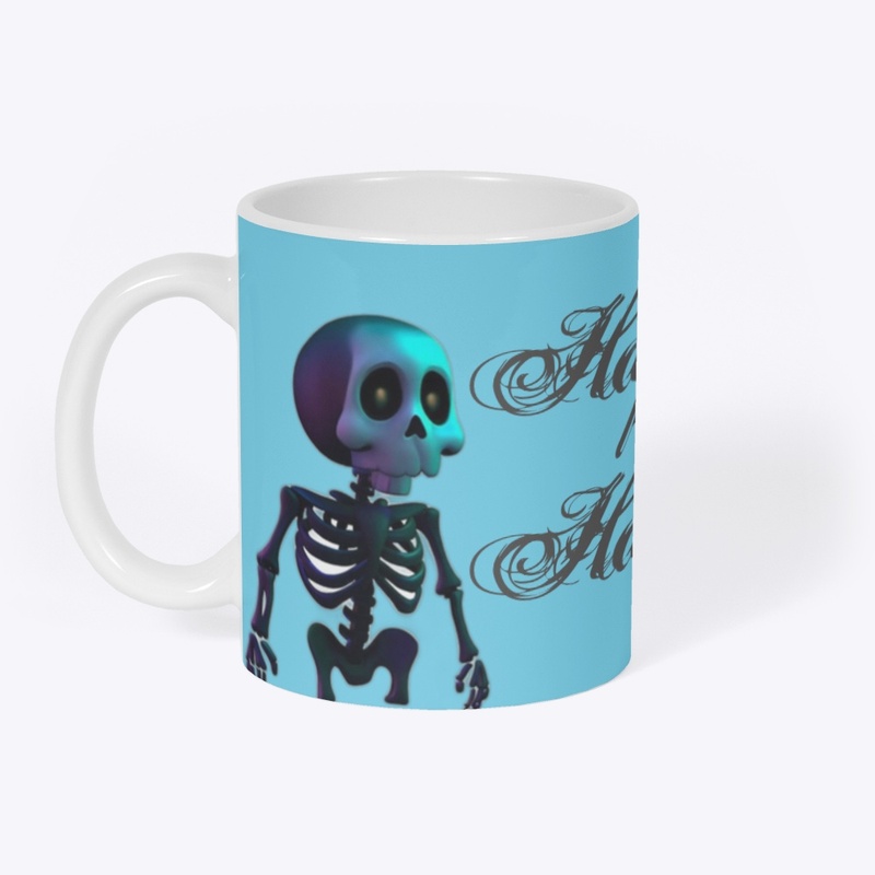 Skeleton Happy Halloween Mug 